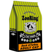 ZooRing Adult Cat Duck&Turkey корм сухой с пребиотиком для кошек утка и индейка