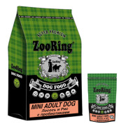 ZooRing Adult Dog Mini корм сухой для взрослых собак мелких и средних пород с пробиотиками, лосось