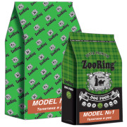 ZooRing Model №1 корм сухой для стерилизованных и кастрированных собак всех пород, для собак с излишним весом, для восстановления формы, телятина