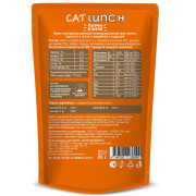 Cat Lunch корм консервированный для котят кусочки в желе с Индейкой и Курицей