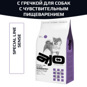 AJO Dog Sense корм сухой для собак с чувствительным пищеварением, с гречкой