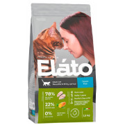 ELATO Holistic Adult Cat Ocean Fish / Beautiful & Shiny Cat Hair корм сухой для кошек для красивой и блестящей шерсти рыба