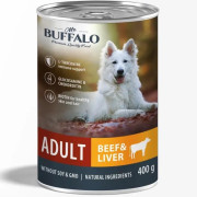 Mr.Buffalo ADULT консервы для собак, говядина и печень
