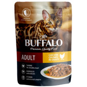 Mr.Buffalo ADULT консервы для кошек, цыпленок в соусе