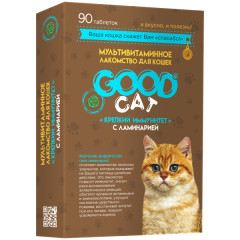 GOOD Cat Мультивитаминное лакомcтво для кошек, крепкий иммунитет с ламинарией