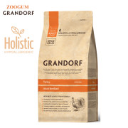 Grandorf Adult Sterilised Turkey корм сухой для взрослых стерилизованных кошек, кастрированных котов от 1 года и пожилых кошек с чувствительным пищеварением или склонных к аллергии с индейкой