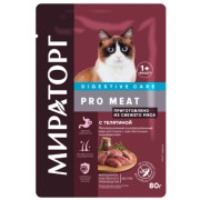 Winner Мираторг Pro Meat Корм консервированный для кошек с чувствительным пищеварением, с телятиной