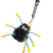 DOGMAN игрушка для кошек дразнилка норковый паук на веревке
