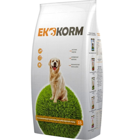 EKKORM корм сухой для собак крупных пород