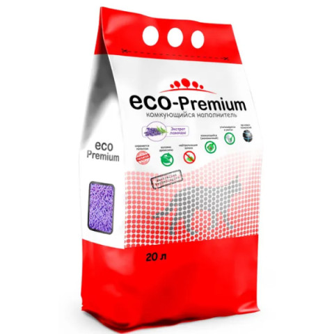 ECO-Premium Лаванда комкующийся наполнитель для кошачьего туалета