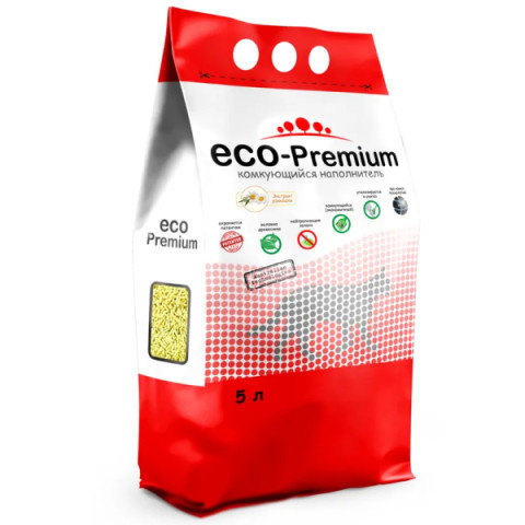 ECO-Premium Ромашка комкующийся наполнитель для кошачьего туалета