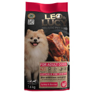 LEO&LUCY Holistic сухой корм полнорационный для взрослых собак всех пород с индейкой, ягодами и биодобавками
