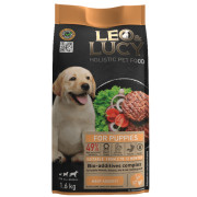LEO&LUCY Holistic сухой корм полнорационный для щенков мясное ассорти с овощами и биодобавками