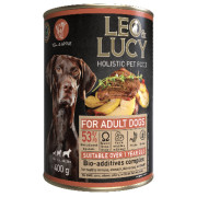 LEO&LUCY Holistic консервы для взрослых собак всех пород с телятиной, яблоком и биодобавками, паштет