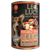 LEO&LUCY Holistic консервы для взрослых собак всех пород с ягненком, грушей и биодобавками, паштет