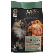 LEO&LUCY Holistic сухой полнорационный корм для стерилизованных и пожилых кошек с индейкой, ягодами и биодобавками