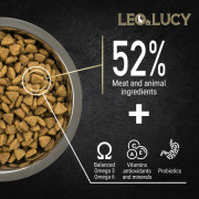 LEO&LUCY Holistic сухой полнорационный корм для стерилизованных и пожилых кошек с индейкой, ягодами и биодобавками