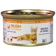 Rush консервы для кошек лосось и тунец