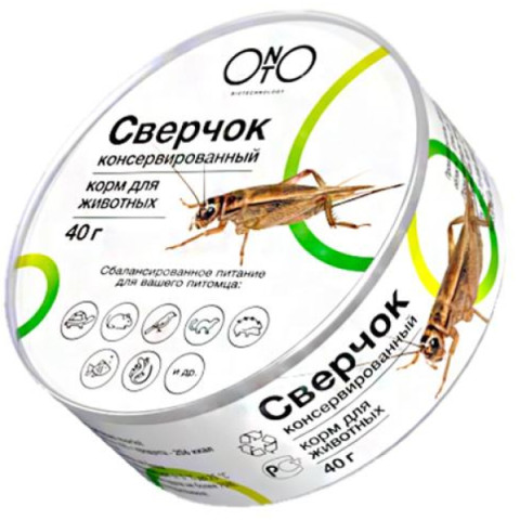 ONTO консервы для животных, сверчок консервированный