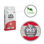 Cat's White Natural комкующийся натуральный наполнитель для кошачьего туалета