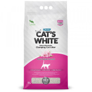 Cat's White Baby Powder комкующийся с ароматом детской присыпки наполнитель для кошачьего туалета