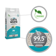 Cat's White Marseille soap комкующийся с ароматом марсельского мыла наполнитель для кошачьего туалета