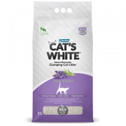 Cat's White Lavender комкующийся с нежным ароматом лаванды наполнитель для кошачьего туалета