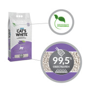 Cat's White Lavender комкующийся с нежным ароматом лаванды наполнитель для кошачьего туалета
