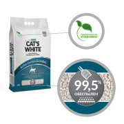 Cat's White Active Carbon Granules комкующийся с гранулами активированного угля наполнитель для кошачьего туалета