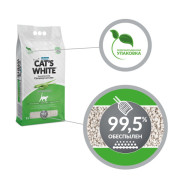Cat's White Aloe Vera комкующийся с ароматом алоэ вера наполнитель для кошачьего туалета