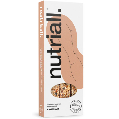 Nutriall лакомство для грызунов с орехом