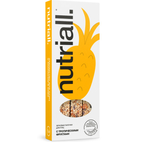 Nutriall лакомство для птиц с фруктами