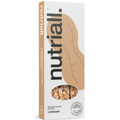 Nutriall лакомство для птиц с орехом