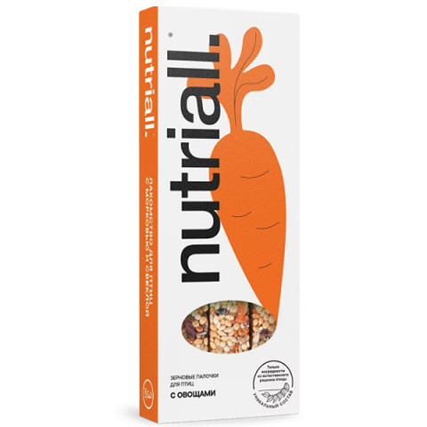 Nutriall лакомство для птиц с овощами