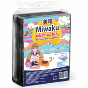 MIWAKU пеленка гигиеническая целлюлозная с суперабсорбентом, черная 60х40см