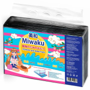 MIWAKU пеленка гигиеническая целлюлозная с суперабсорбентом, черная 60х40см