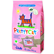 Pretty Cat Euro Mix CLUB бентонитовый комкующийся с алоэ вера наполнитель для кошачьего туалета