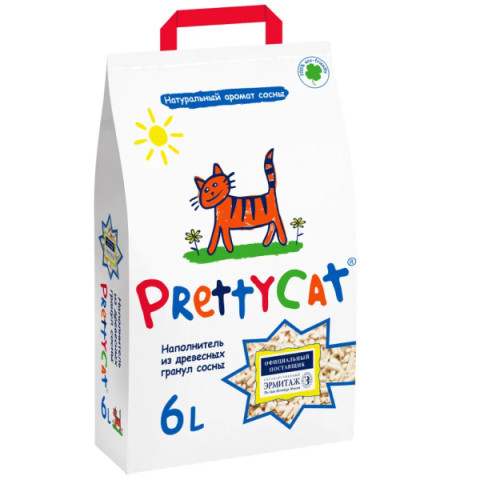 Pretty Cat Wood Granules CLUB древесный наполнитель для кошачьего туалета