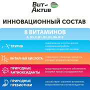 Вит-Актив Формула здоровья кошек биологически активная кормовая, 120 таб