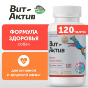 Вит-Актив Формула здоровья собак биологически активная кормовая добавка, 120 таб
