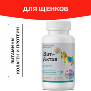 Вит-Актив Для щенков биологически активная кормовая добавка, 120 таб