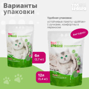 Zoo Няня ТОФУ Зеленый чай наполнитель растительный комкующийся для кошачьего туалета