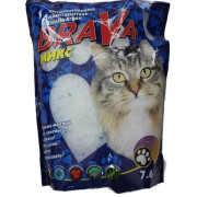 BraVa МИКС силикагелевый наполнитель для кошачьего туалета