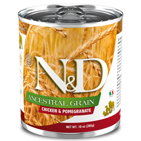 FARMINA N&D DOG ANCESTRAL GRAIN CHICKEN&POMEGRANATE влажный низкозерновой корм для собак курица с гранатом