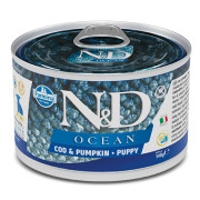FARMINA N&D DOG OCEAN COD & PUMPKIN PUPPY MINI влажный корм для щенков мелких пород треска и тыква