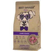 Best Dinner Holistic Adult Sensible Hypoallergenic All Breeds Lamb & Basil Корм сухой для взрослых собак всех пород с ягненком и базиликом