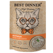Best Dinner High Premium пауч для кошек курица в белом соусе