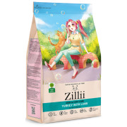 ZILLII Skin & Coat Care корм сухой для взрослых кошек поддержка здоровья кожи и шерсти индейка с ягнёнком