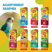 HAPPY JUNGLE Палочки для птиц мед, фрукты 3 шт