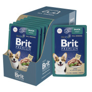 Brit Premium Пауч для взрослых собак всех пород, Утка в соусе